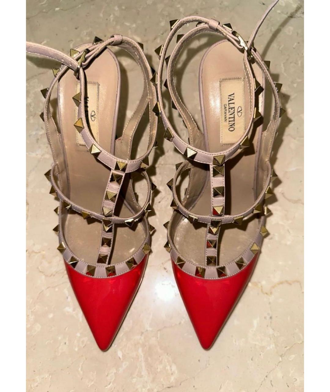 VALENTINO Коралловые туфли из лакированной кожи, фото 2