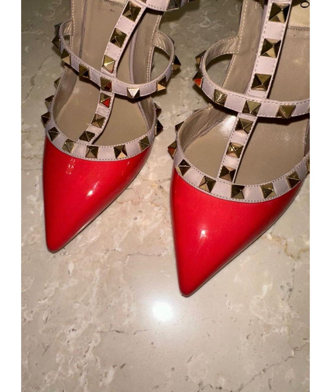 VALENTINO Коралловые туфли из лакированной кожи, фото 3