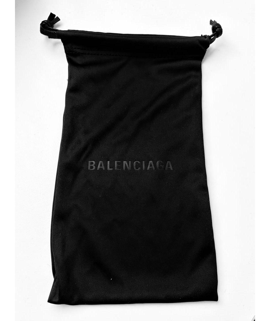 BALENCIAGA Черные пластиковые солнцезащитные очки, фото 7