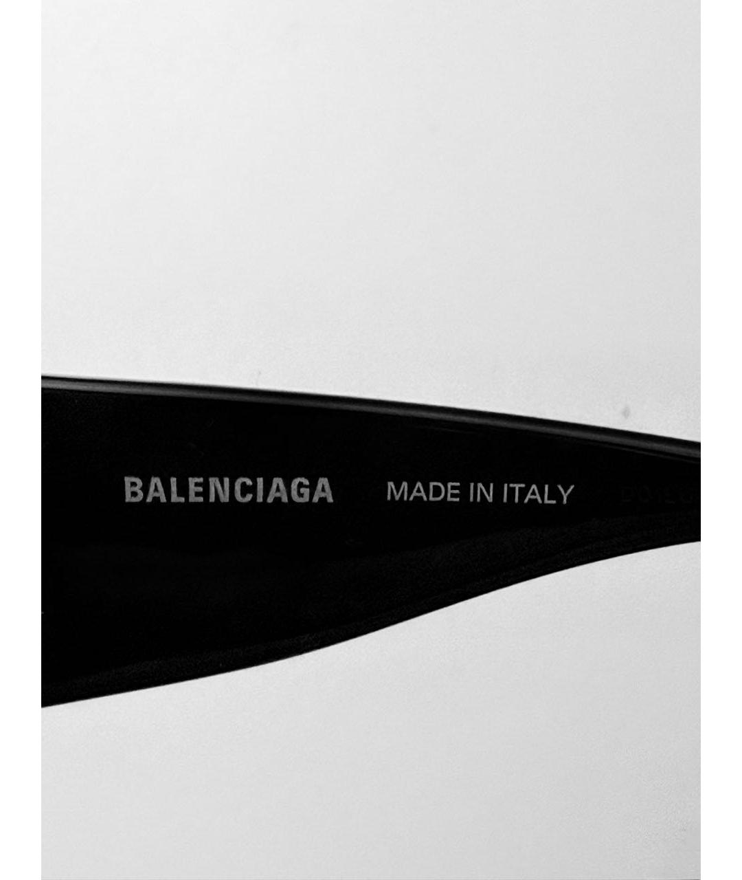BALENCIAGA Черные пластиковые солнцезащитные очки, фото 8