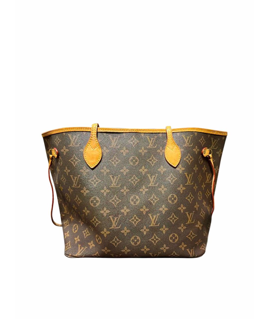 LOUIS VUITTON Коричневая сумка тоут из канвы, фото 1