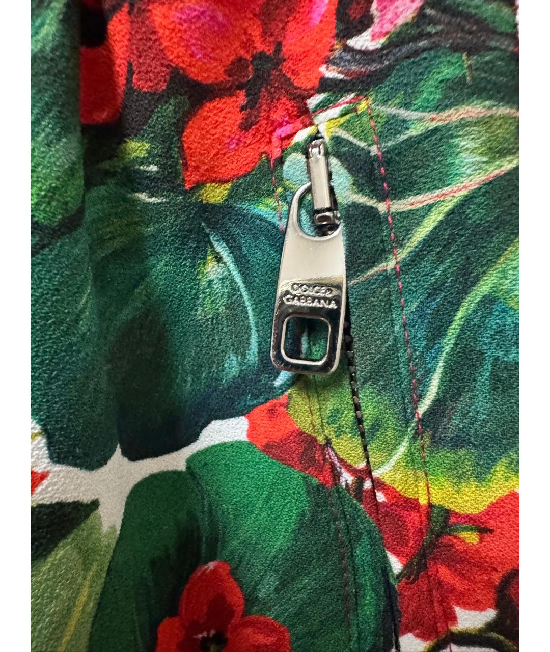DOLCE&GABBANA Мульти вискозные прямые брюки, фото 3