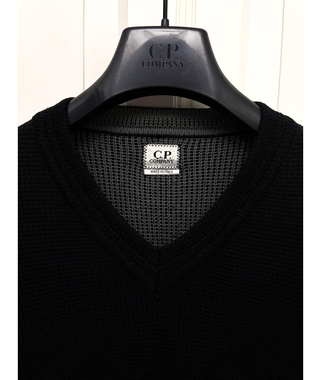 CP COMPANY Черный шерстяной джемпер / свитер, фото 2