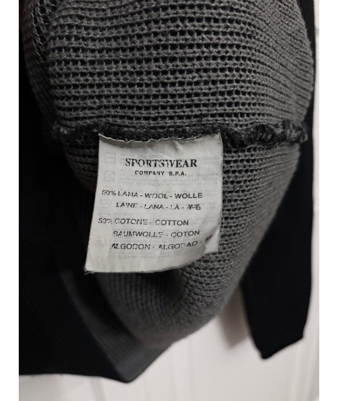 CP COMPANY Черный шерстяной джемпер / свитер, фото 5