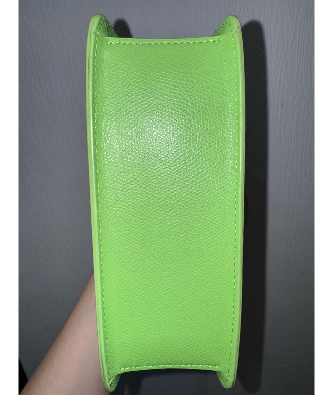 FURLA Зеленая кожаная сумка через плечо, фото 7
