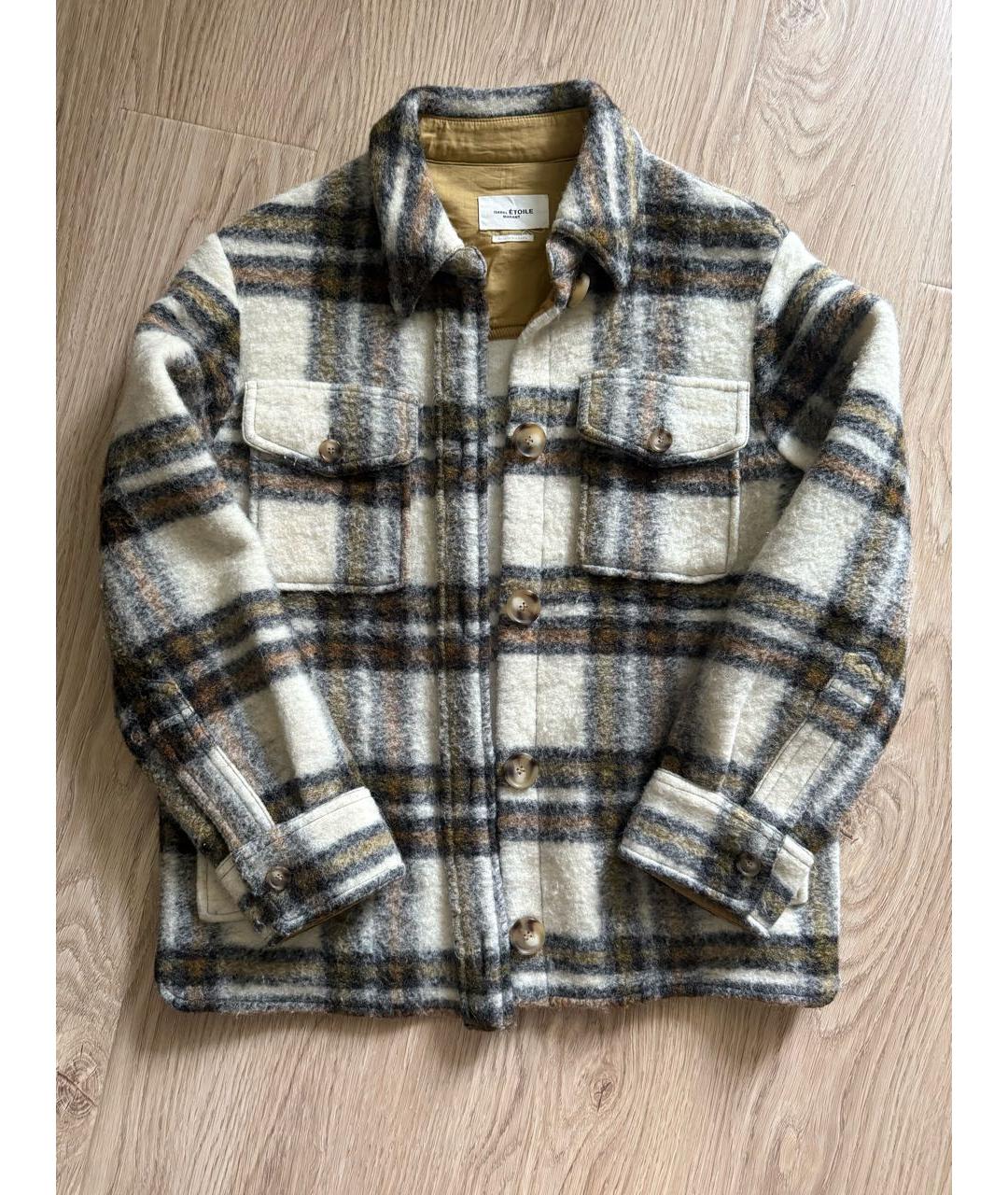ISABEL MARANT ETOILE Бежевая шерстяная куртка, фото 7