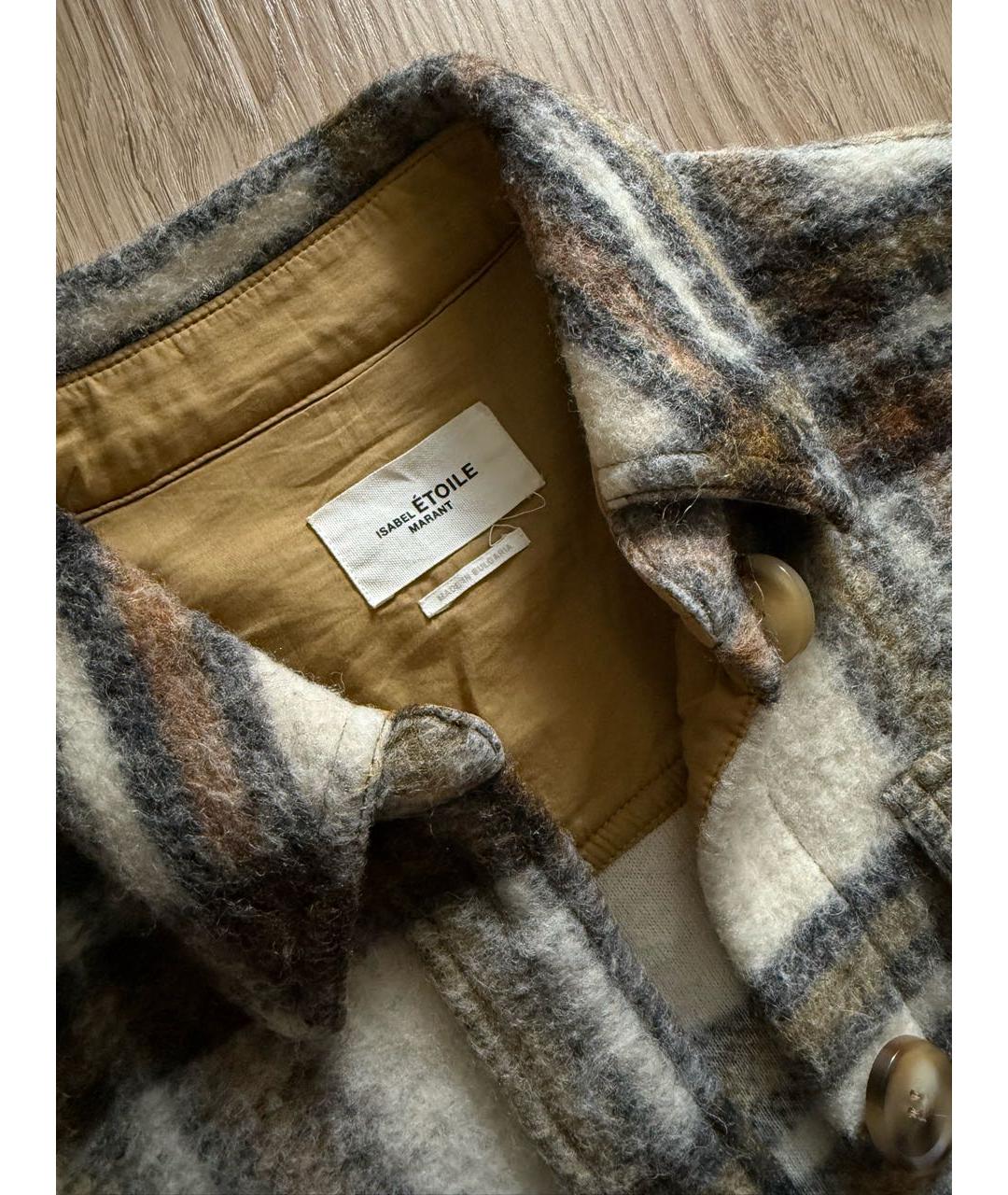ISABEL MARANT ETOILE Бежевая шерстяная куртка, фото 3