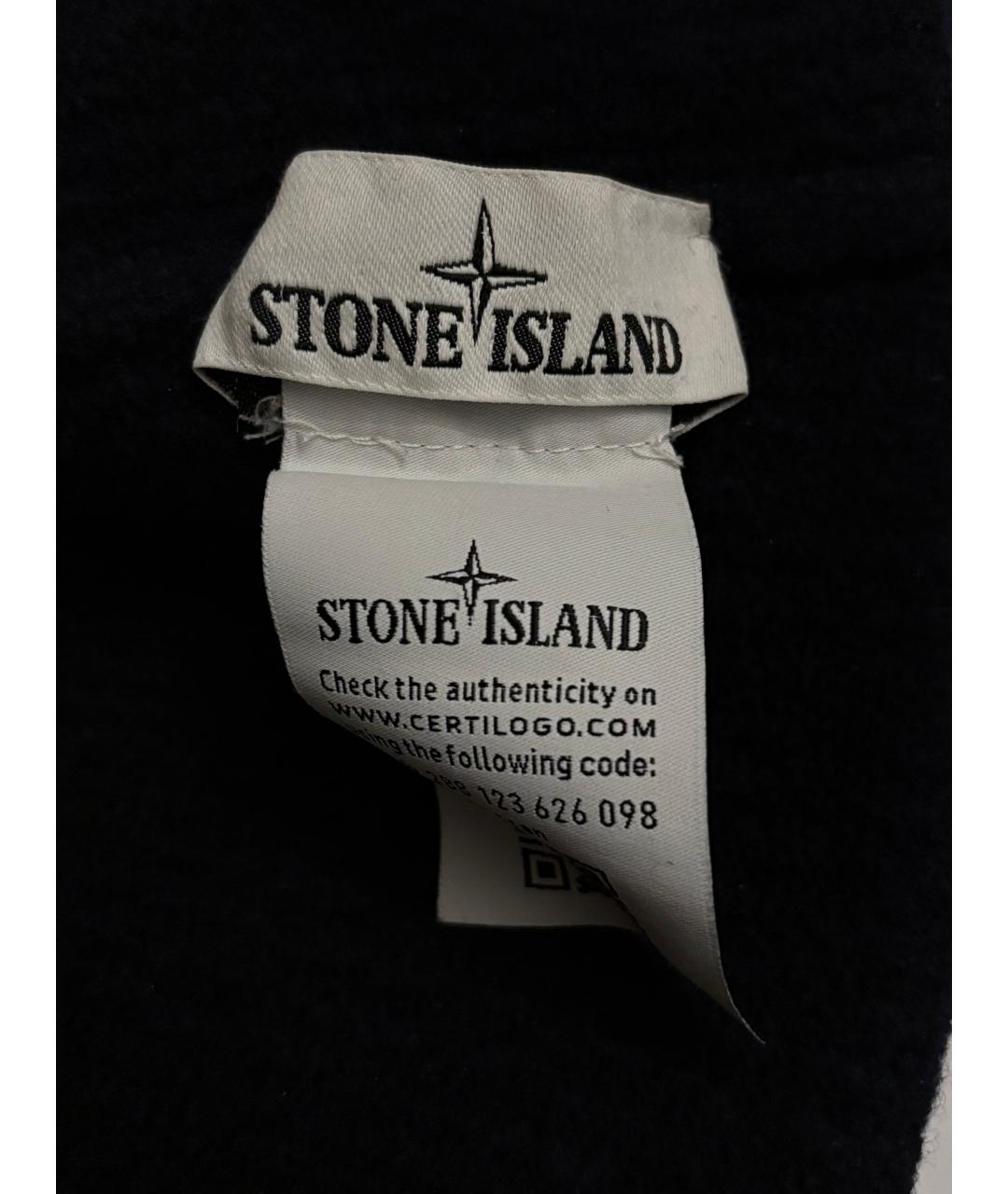 STONE ISLAND Черная шерстяная шапка, фото 4