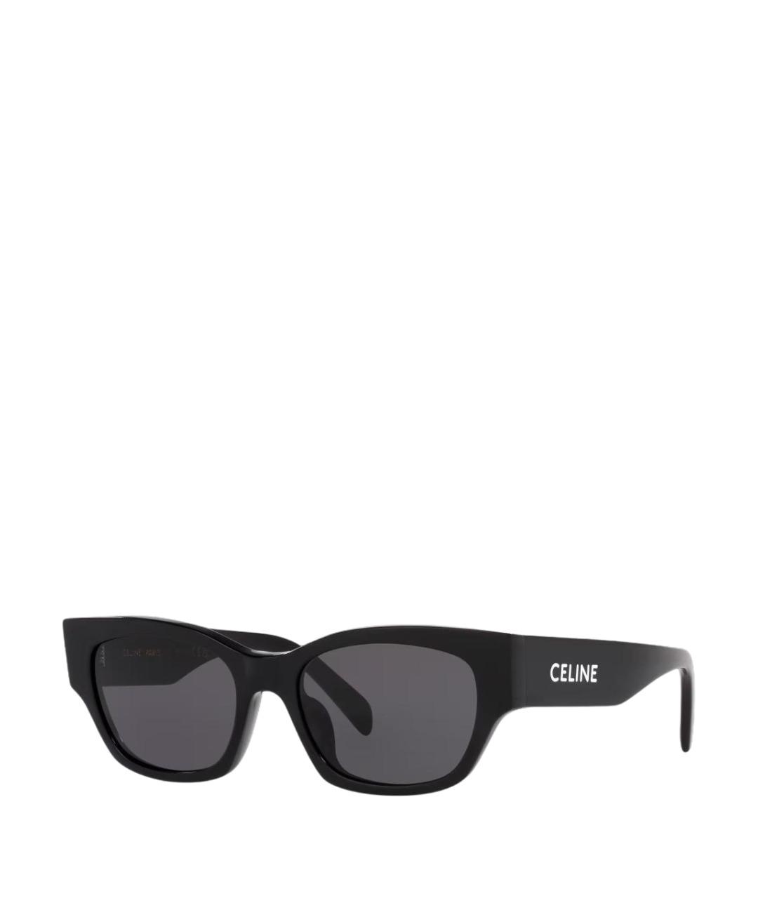 CELINE Черные пластиковые солнцезащитные очки, фото 1