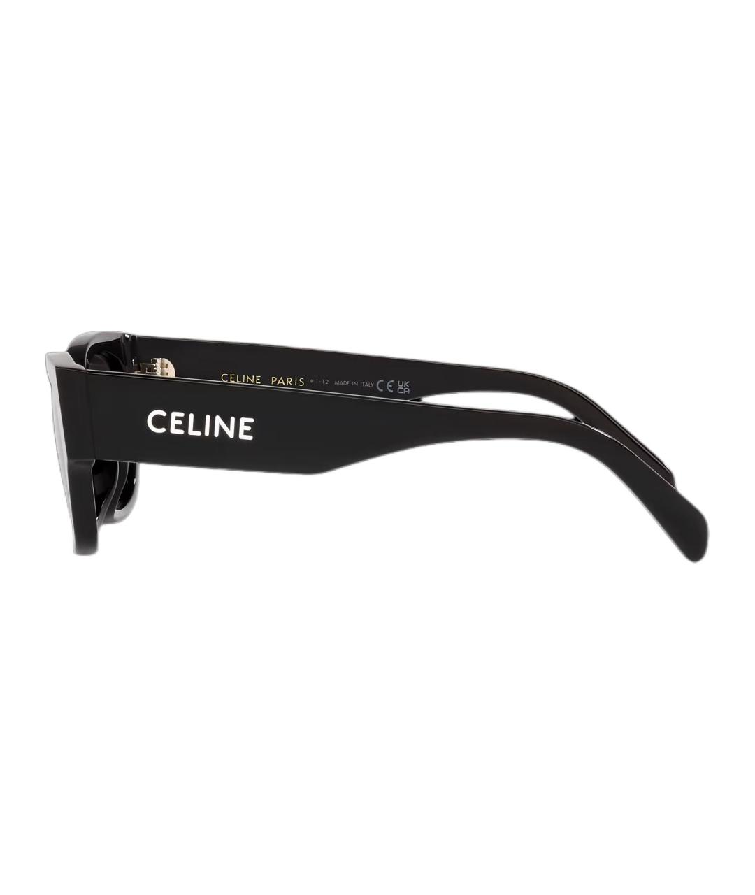 CELINE Черные пластиковые солнцезащитные очки, фото 3