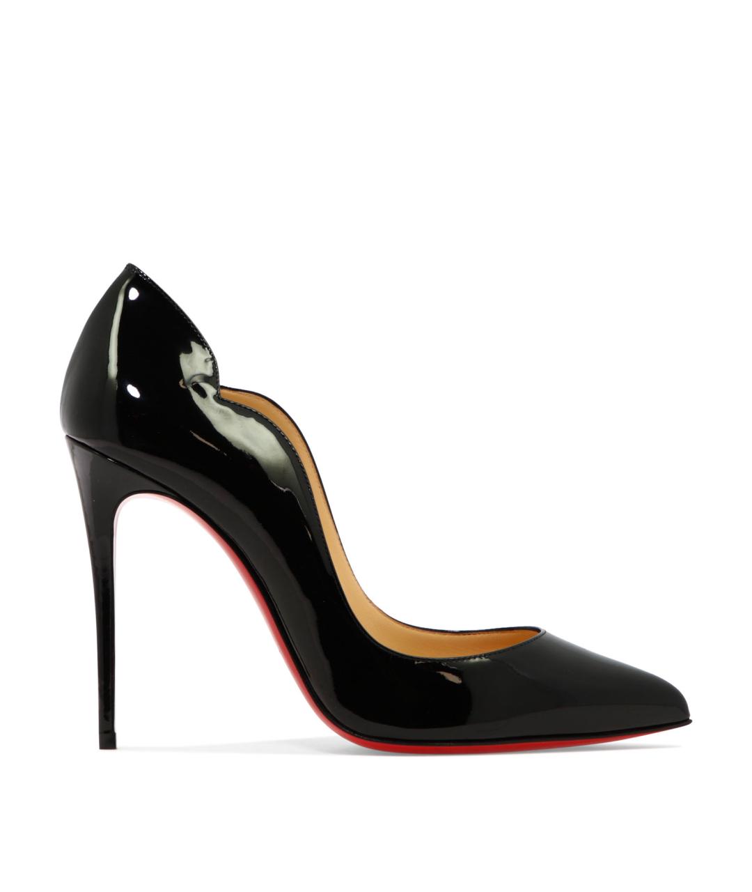 CHRISTIAN LOUBOUTIN Черные кожаные туфли, фото 1