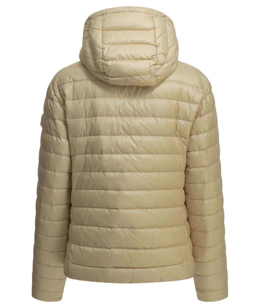 MONCLER Бежевая полиамидовая куртка, фото 2