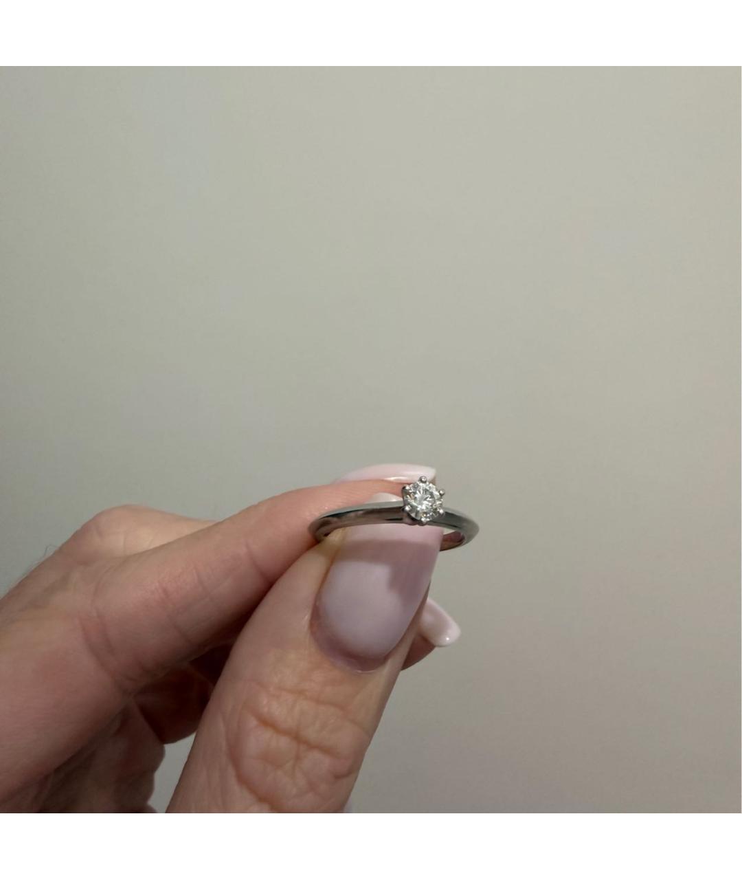 TIFFANY&CO Серебряное платиновое кольцо, фото 3