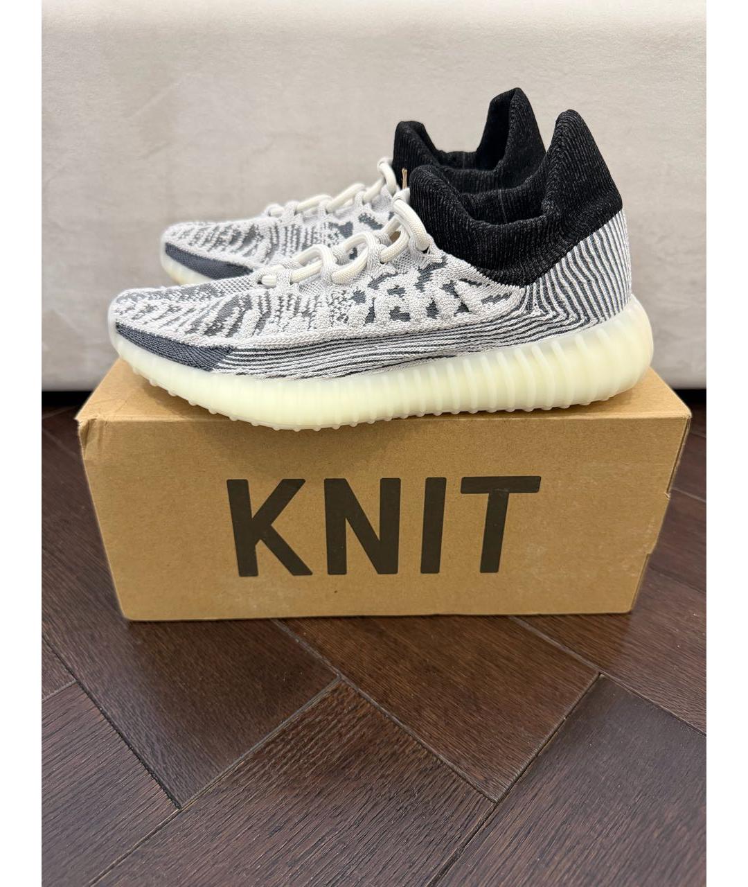ADIDAS YEEZY Белые текстильные кроссовки, фото 5