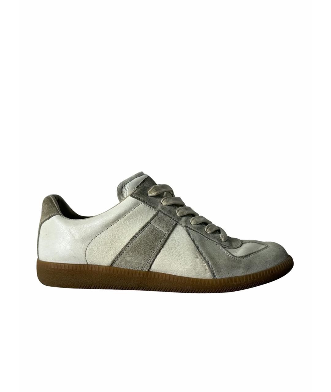 MAISON MARGIELA Кожаные кеды, фото 8