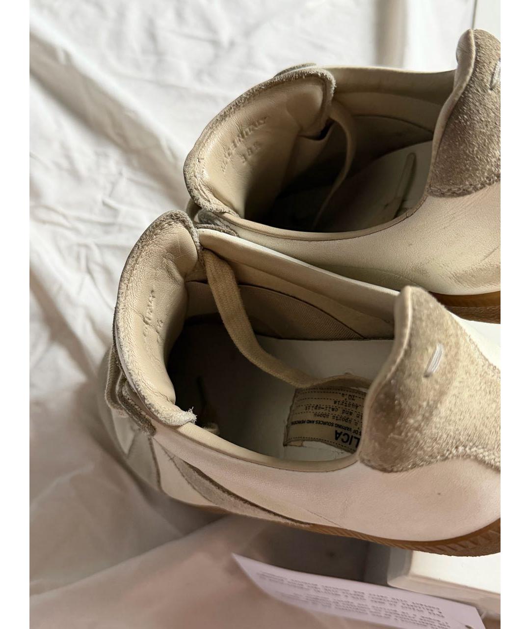 MAISON MARGIELA Кожаные кеды, фото 7