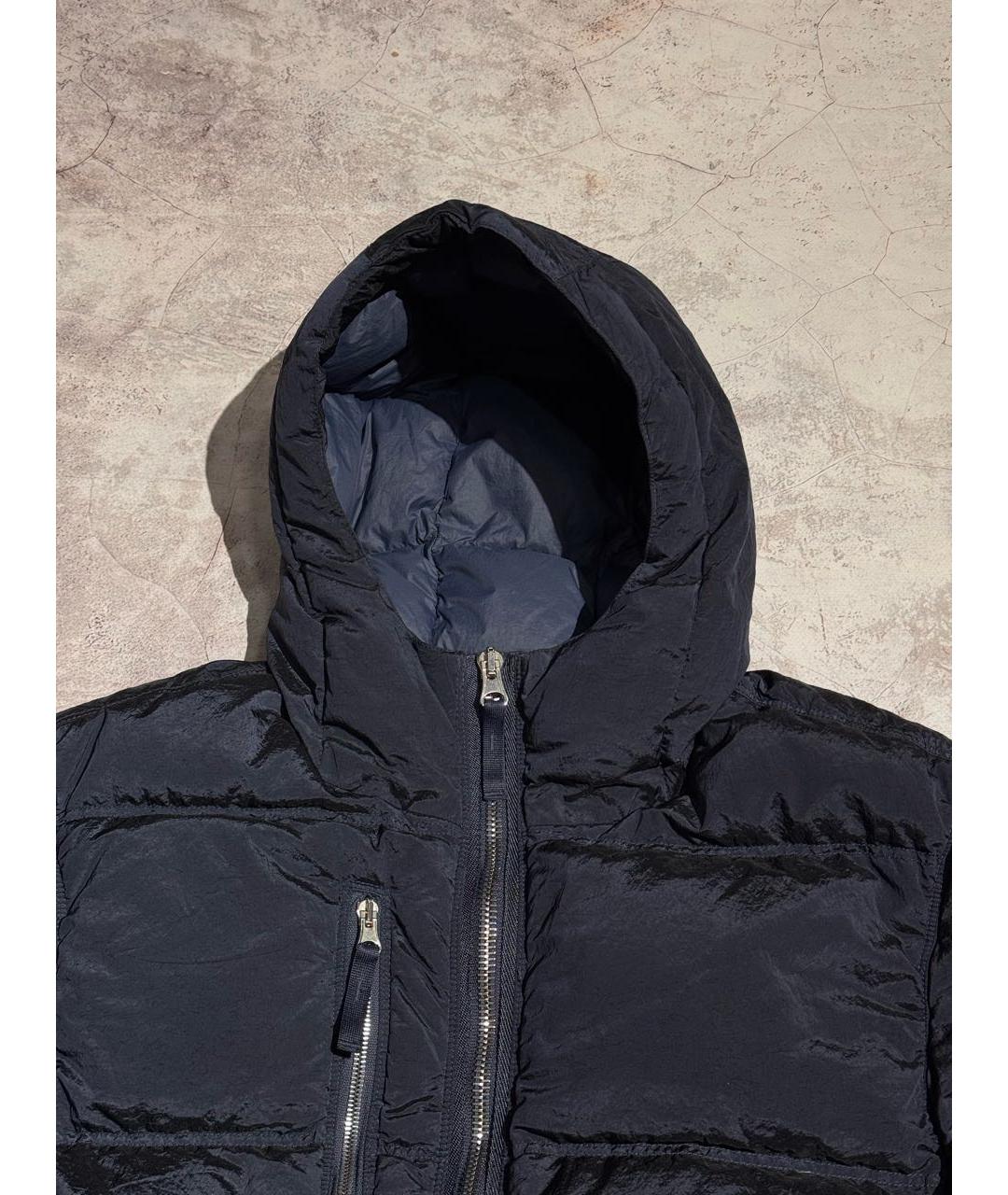 STONE ISLAND Темно-синяя нейлоновая куртка, фото 2