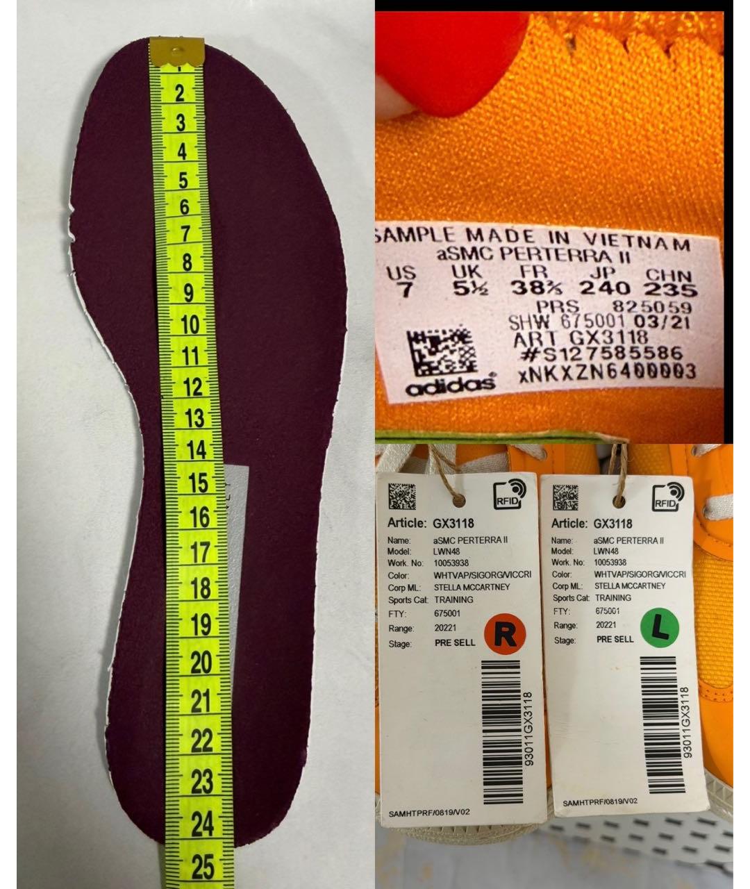 ADIDAS BY STELLA MCCARTNEY Оранжевые кеды, фото 6