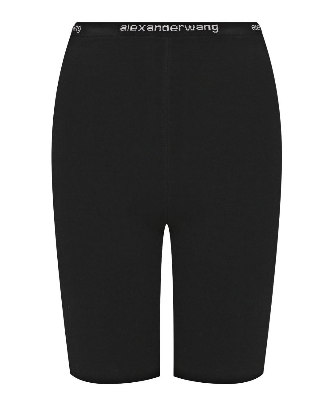 T BY ALEXANDER WANG Черные вискозные шорты, фото 7