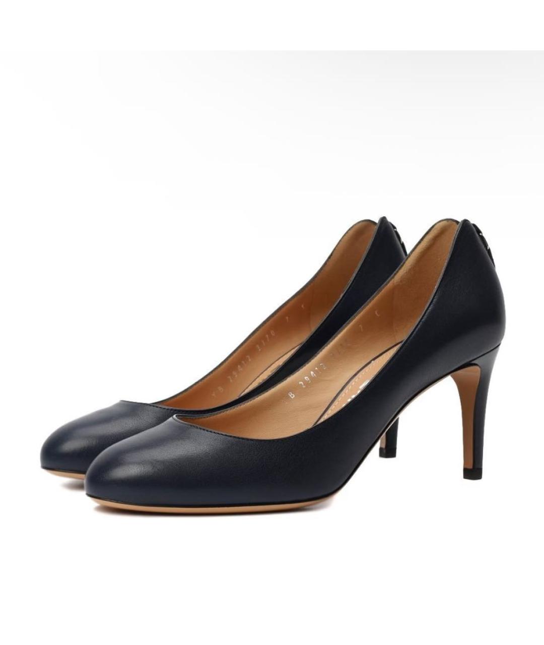 FERRAGAMO Черные кожаные туфли, фото 2