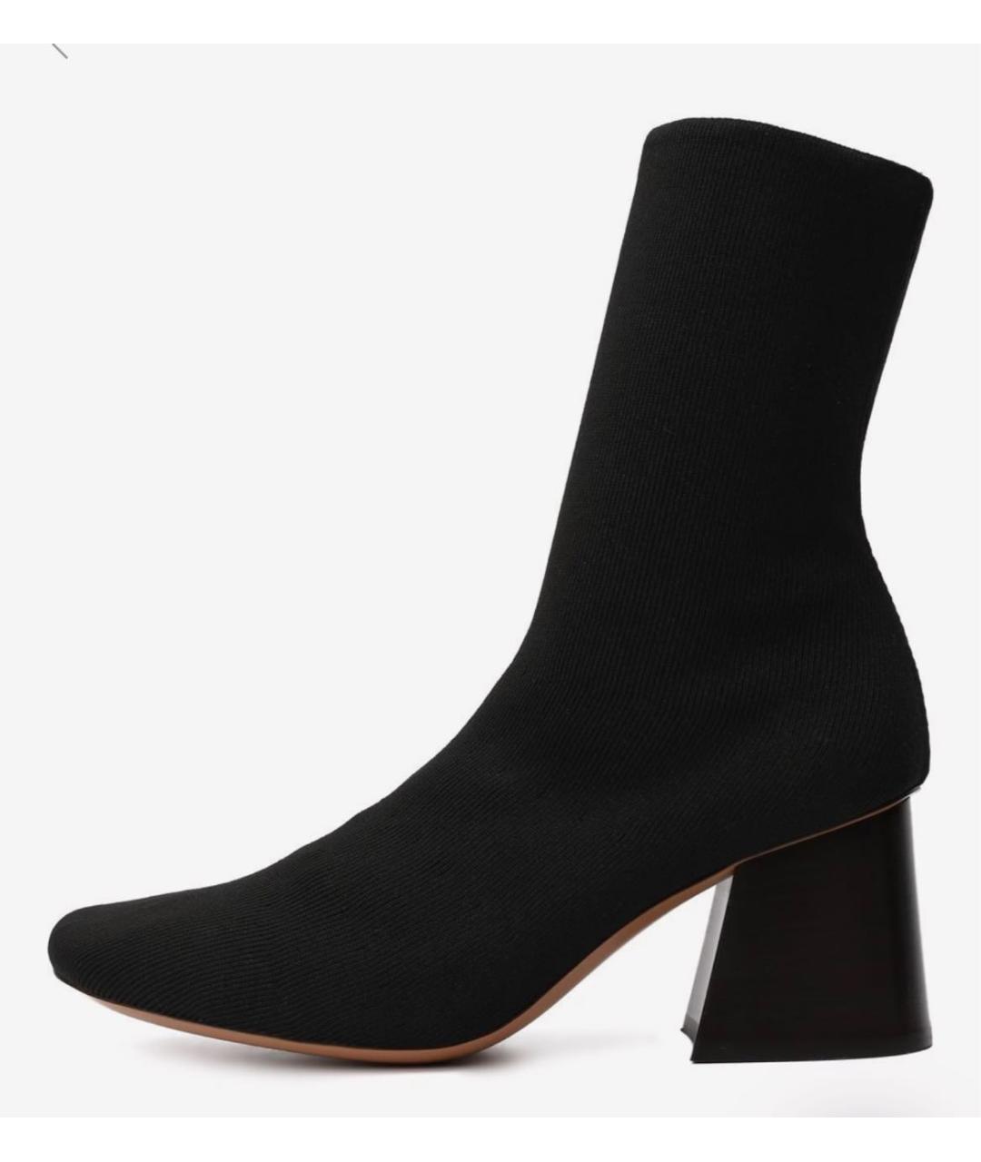 CELINE Черные текстильные ботильоны, фото 5