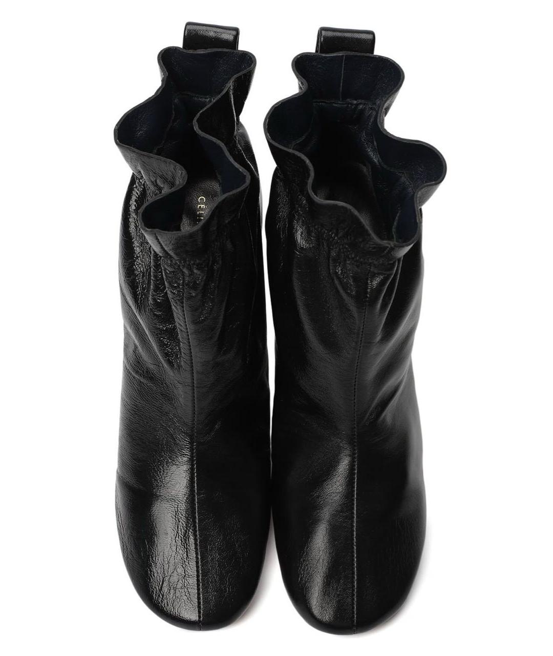 BALENCIAGA Черные кожаные ботильоны, фото 3