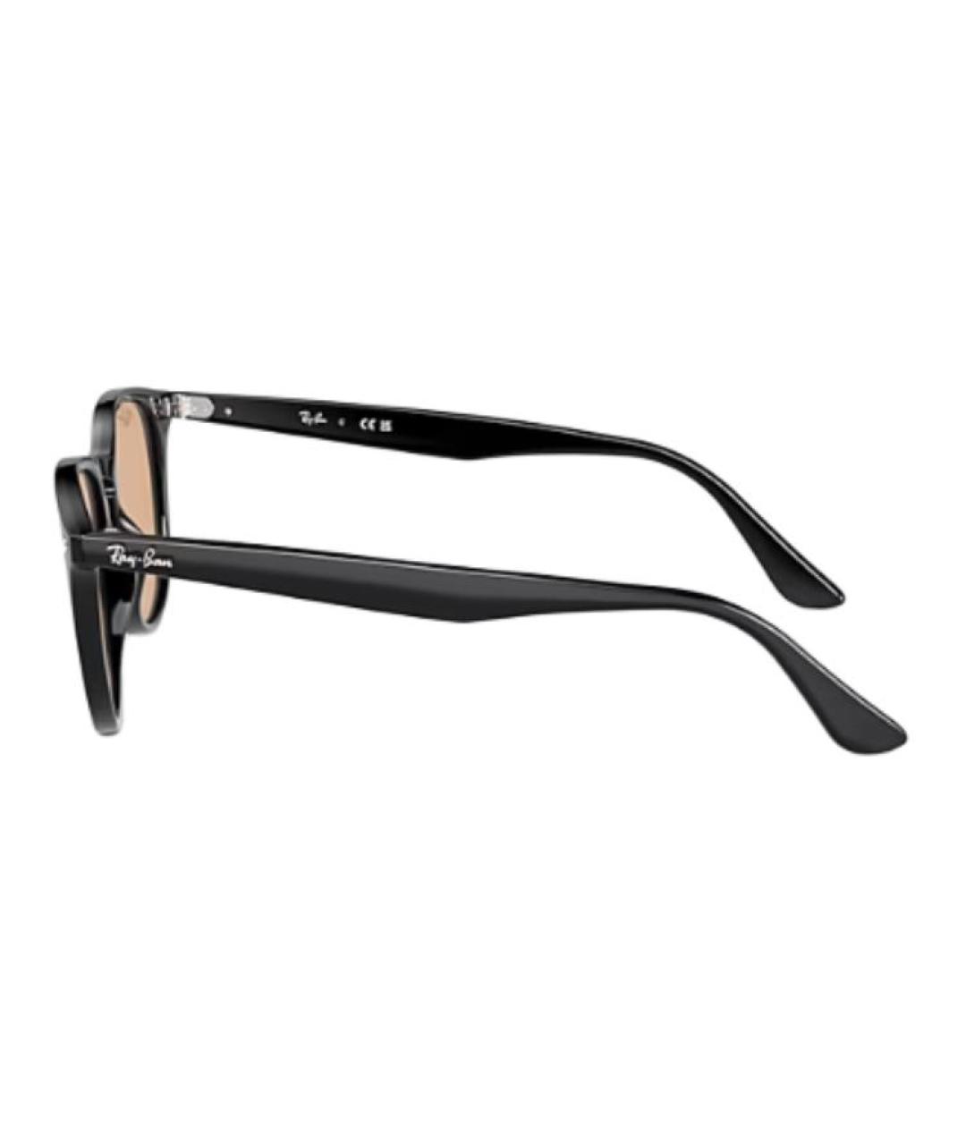 RAY BAN Черные пластиковые солнцезащитные очки, фото 3