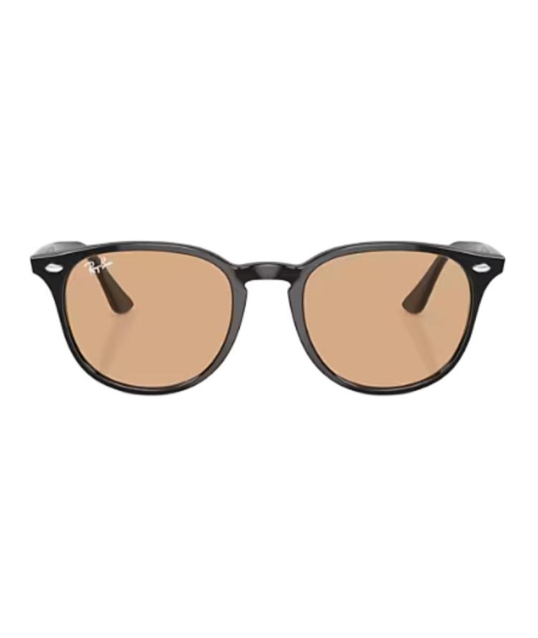 RAY BAN Черные пластиковые солнцезащитные очки, фото 2