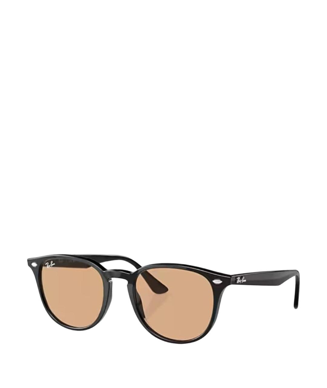 RAY BAN Черные пластиковые солнцезащитные очки, фото 1