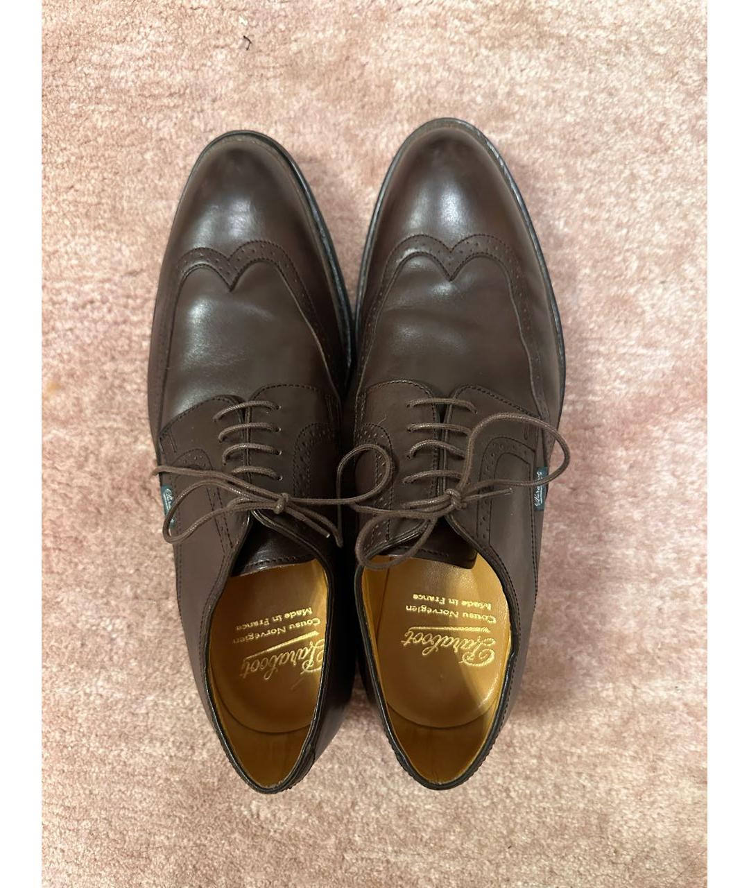 PARABOOT Коричневые кожаные туфли, фото 3