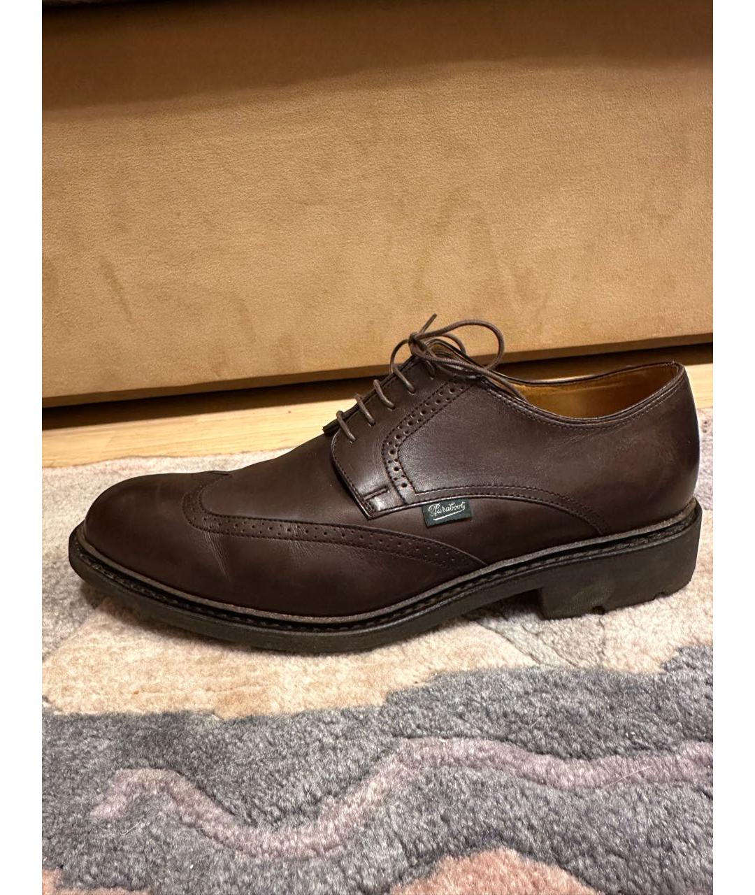 PARABOOT Коричневые кожаные туфли, фото 9