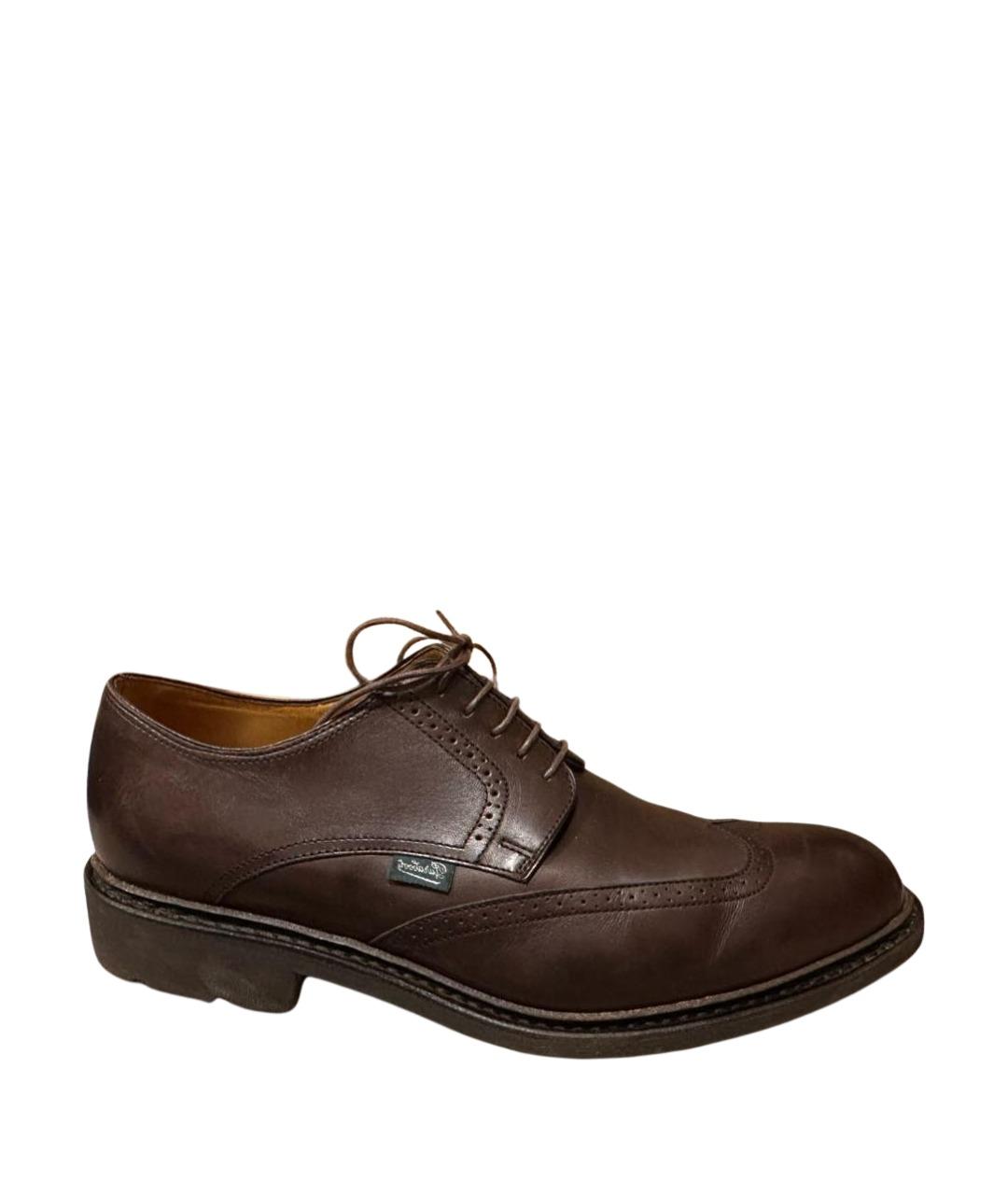 PARABOOT Коричневые кожаные туфли, фото 1