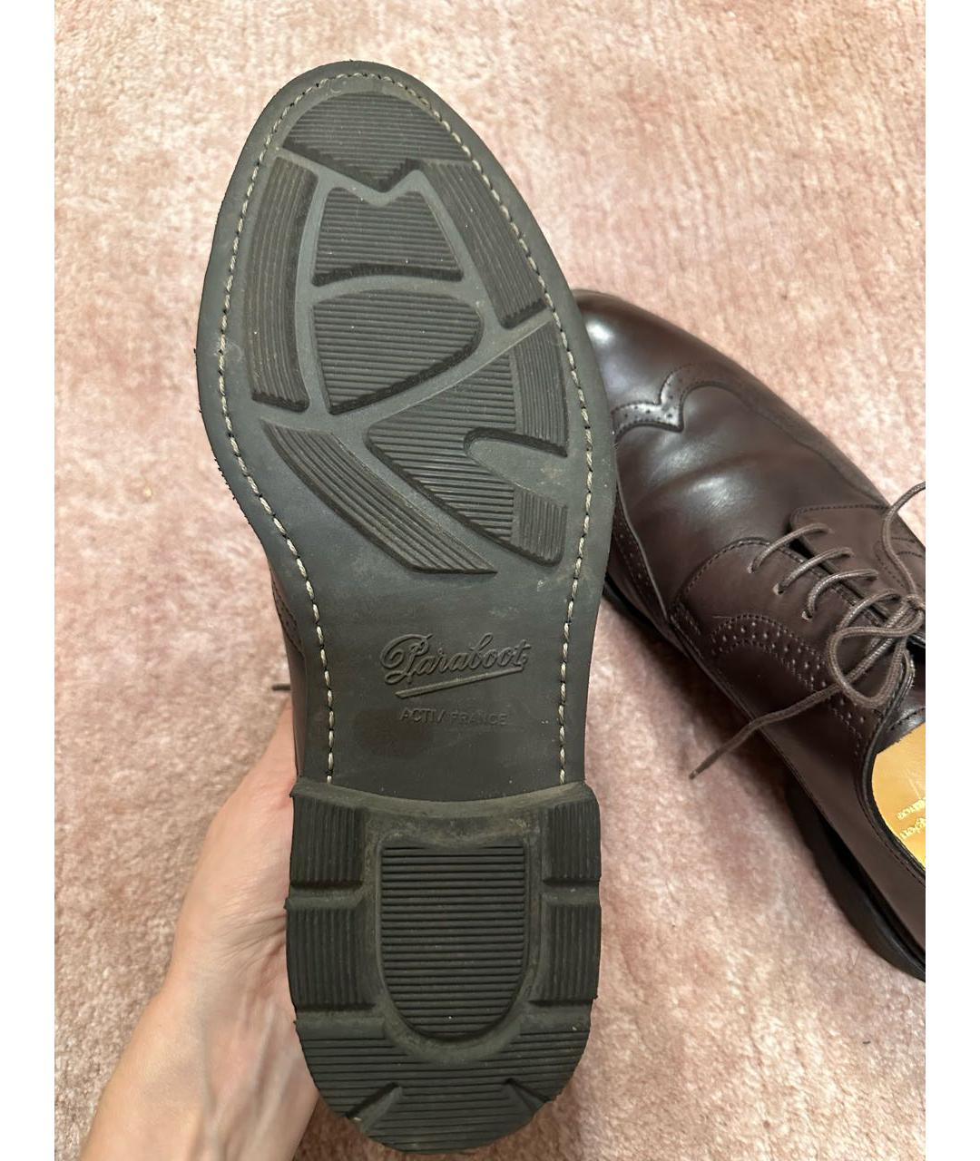 PARABOOT Коричневые кожаные туфли, фото 6
