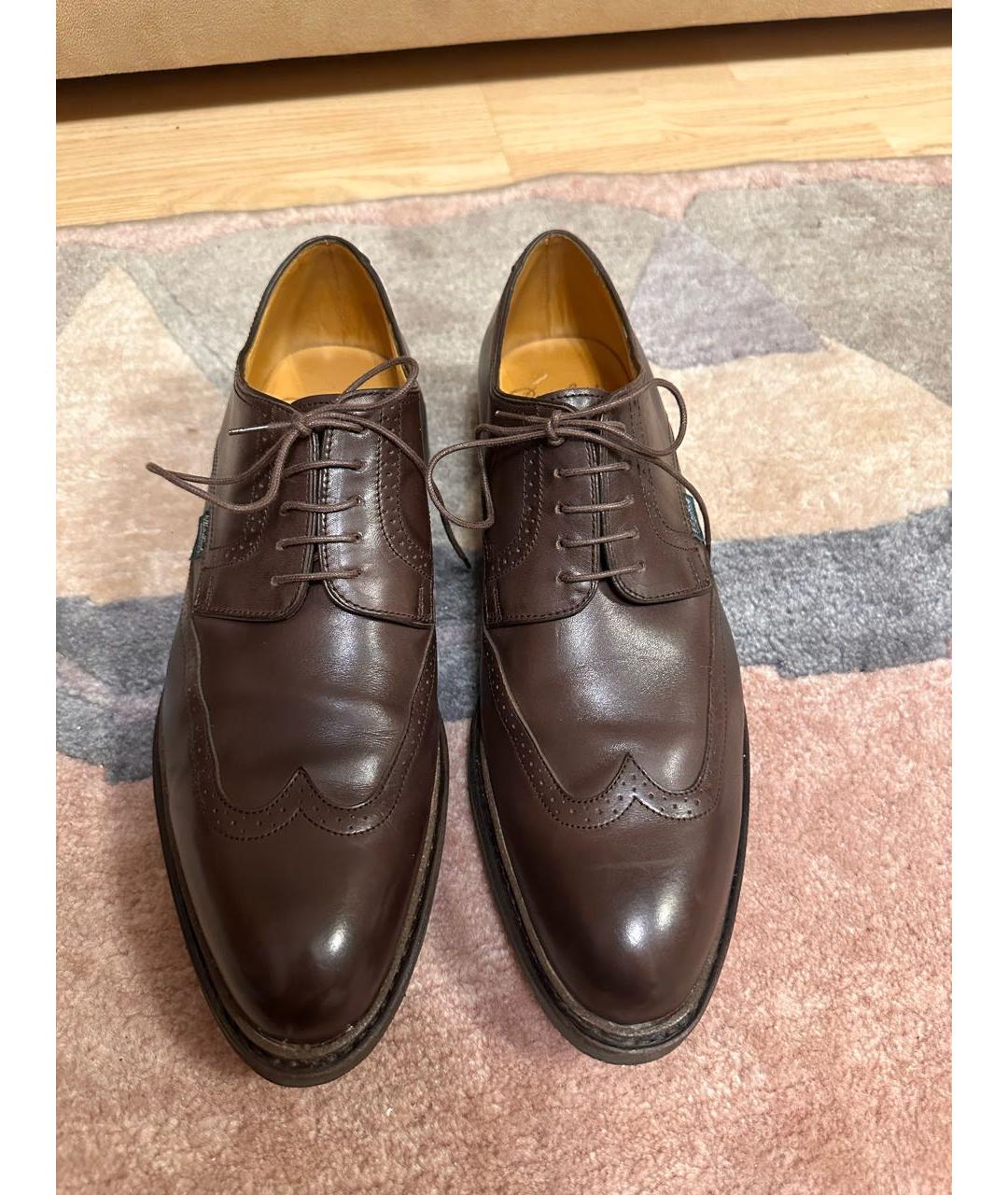 PARABOOT Коричневые кожаные туфли, фото 2