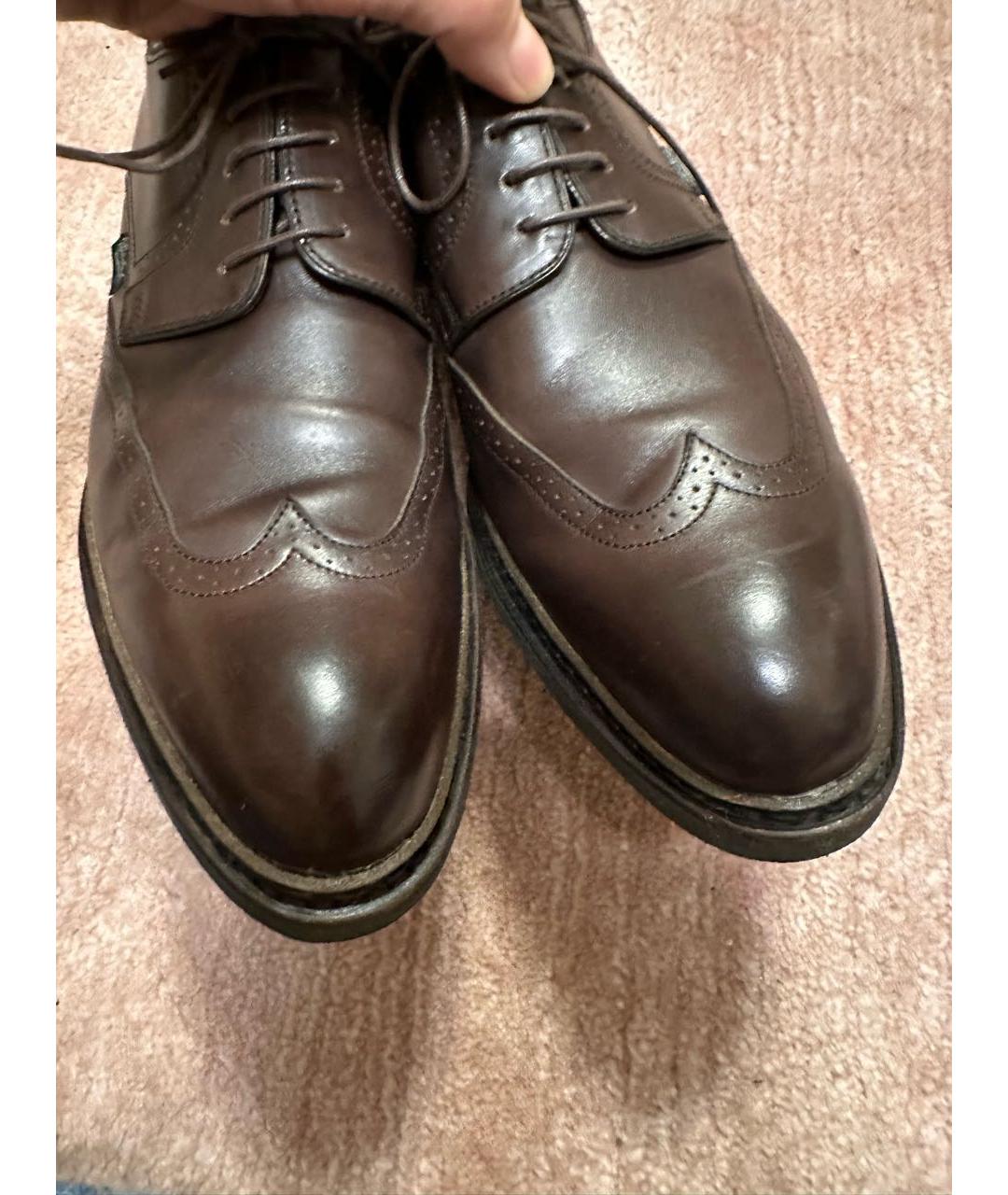 PARABOOT Коричневые кожаные туфли, фото 5