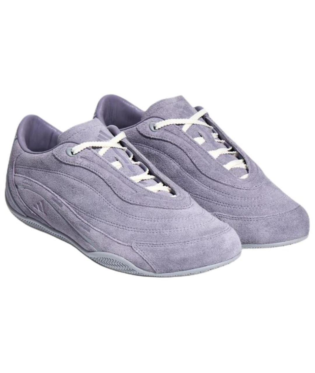 ADIDAS Фиолетовые кожаные кроссовки, фото 5