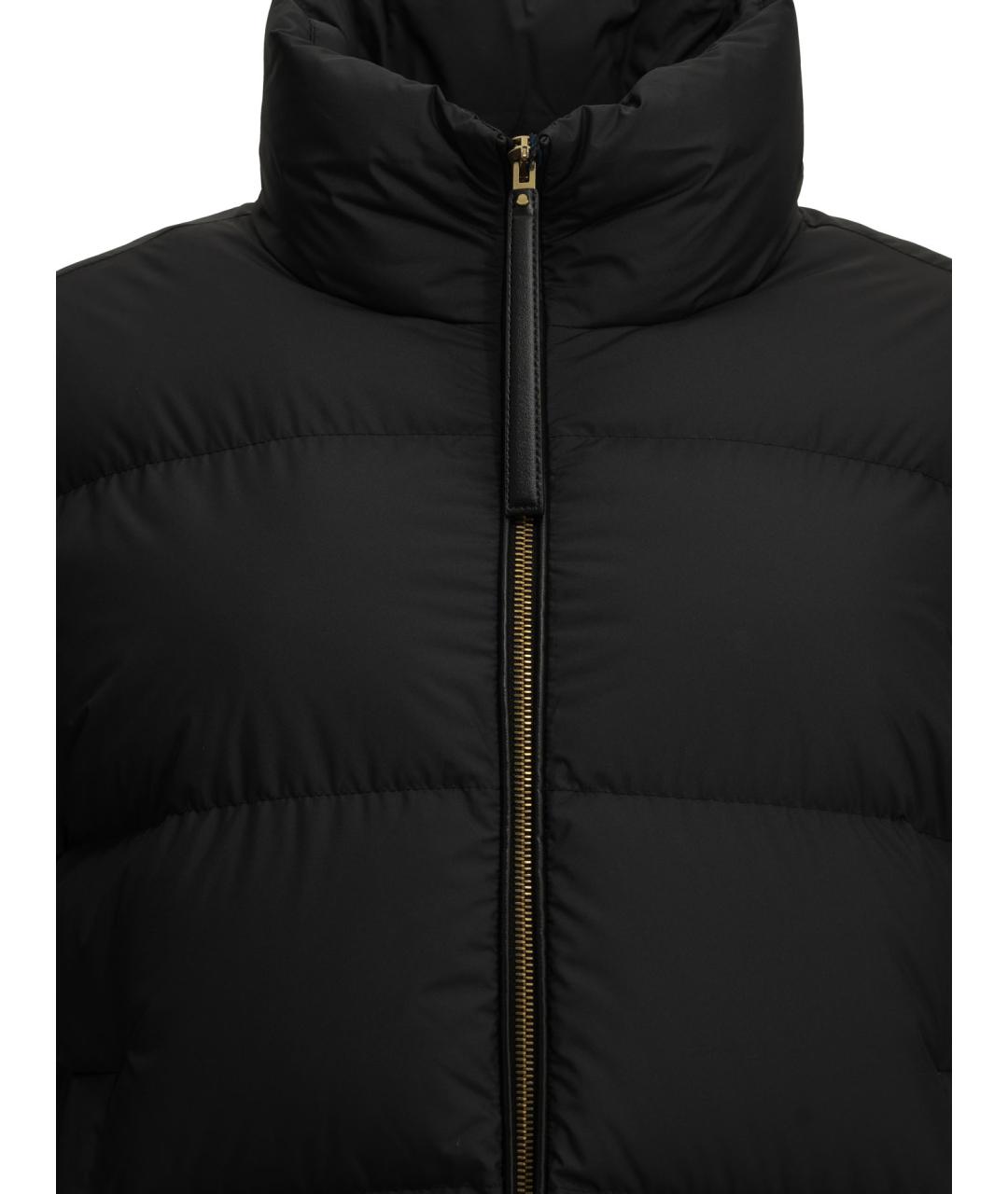MONCLER Черная полиэстеровая куртка, фото 3