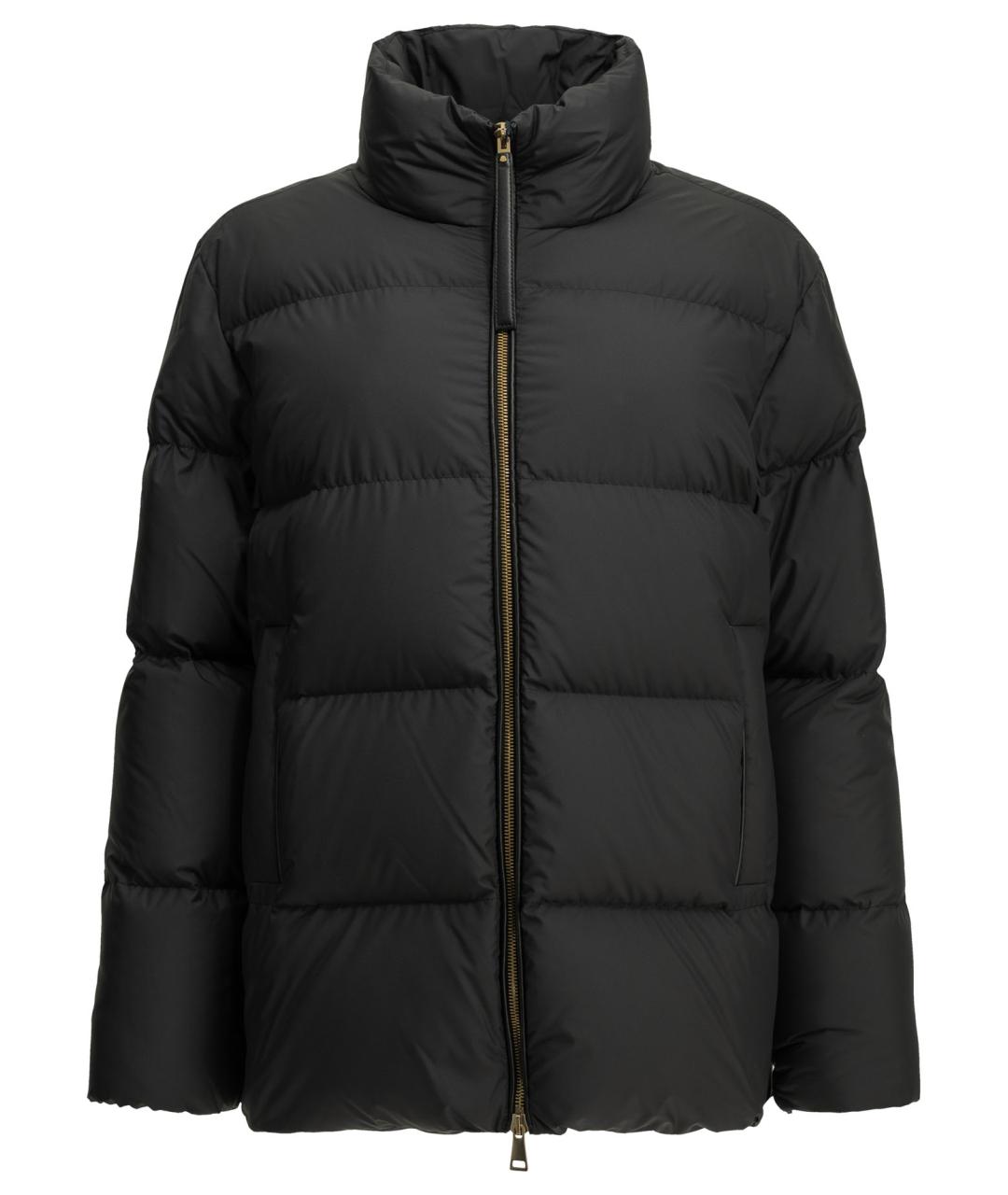 MONCLER Черная полиэстеровая куртка, фото 1