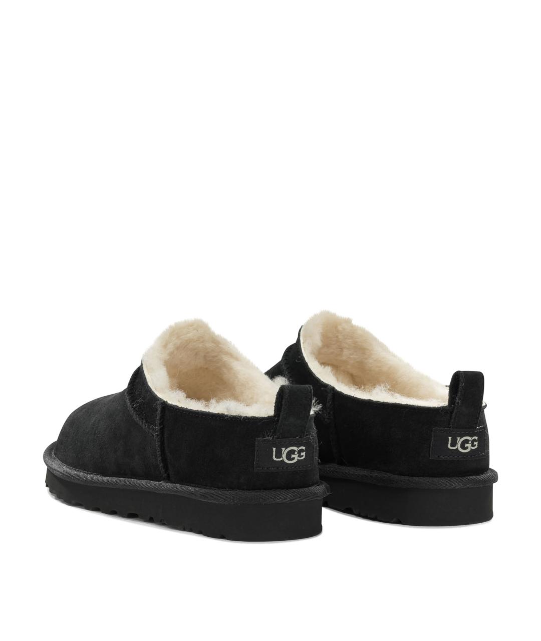 UGG Черные замшевые низкие ботинки, фото 4