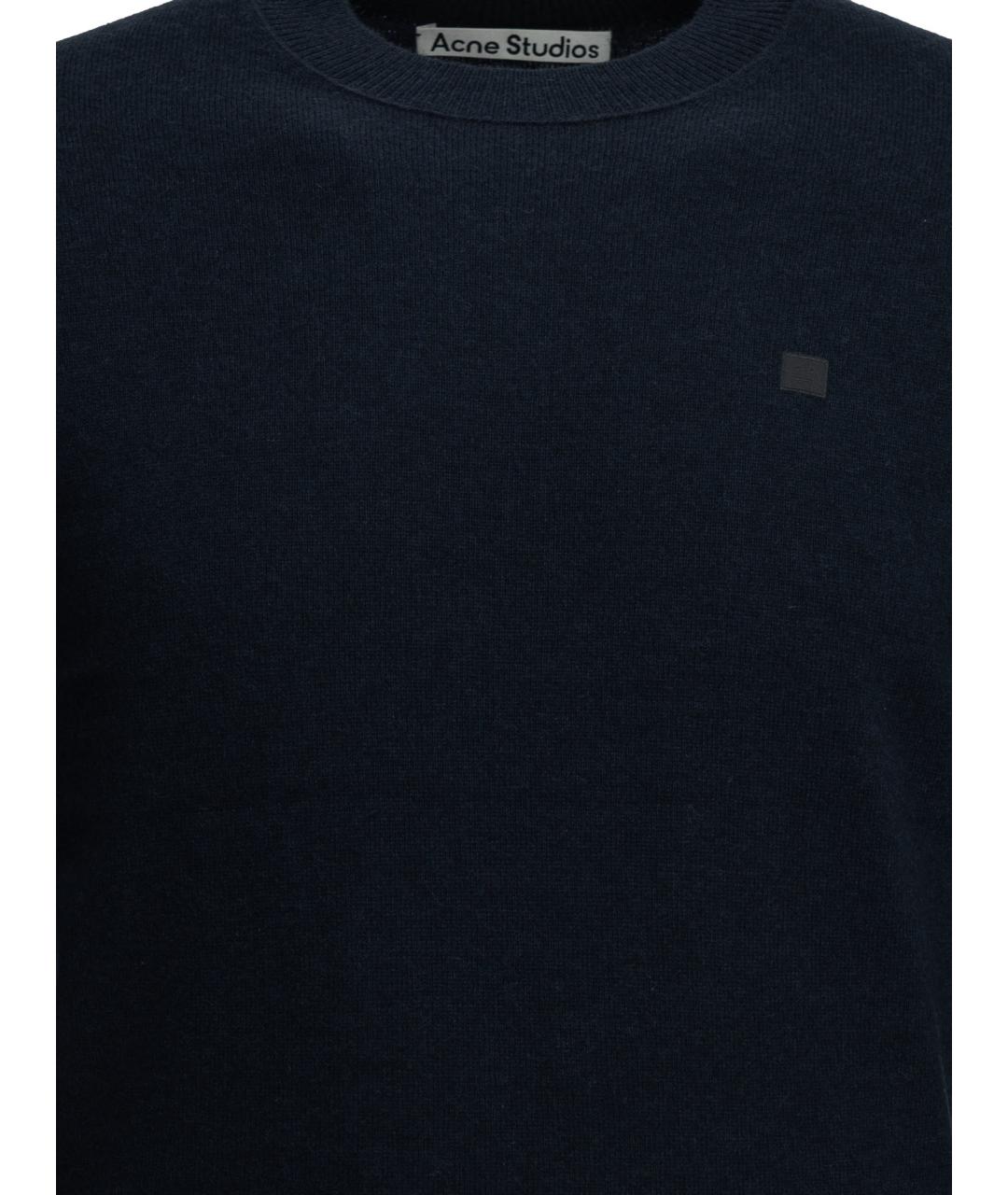 ACNE STUDIOS Синий шерстяной джемпер / свитер, фото 3
