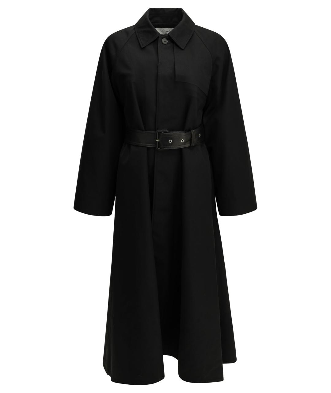 CELINE Черное полиэстеровое пальто, фото 1