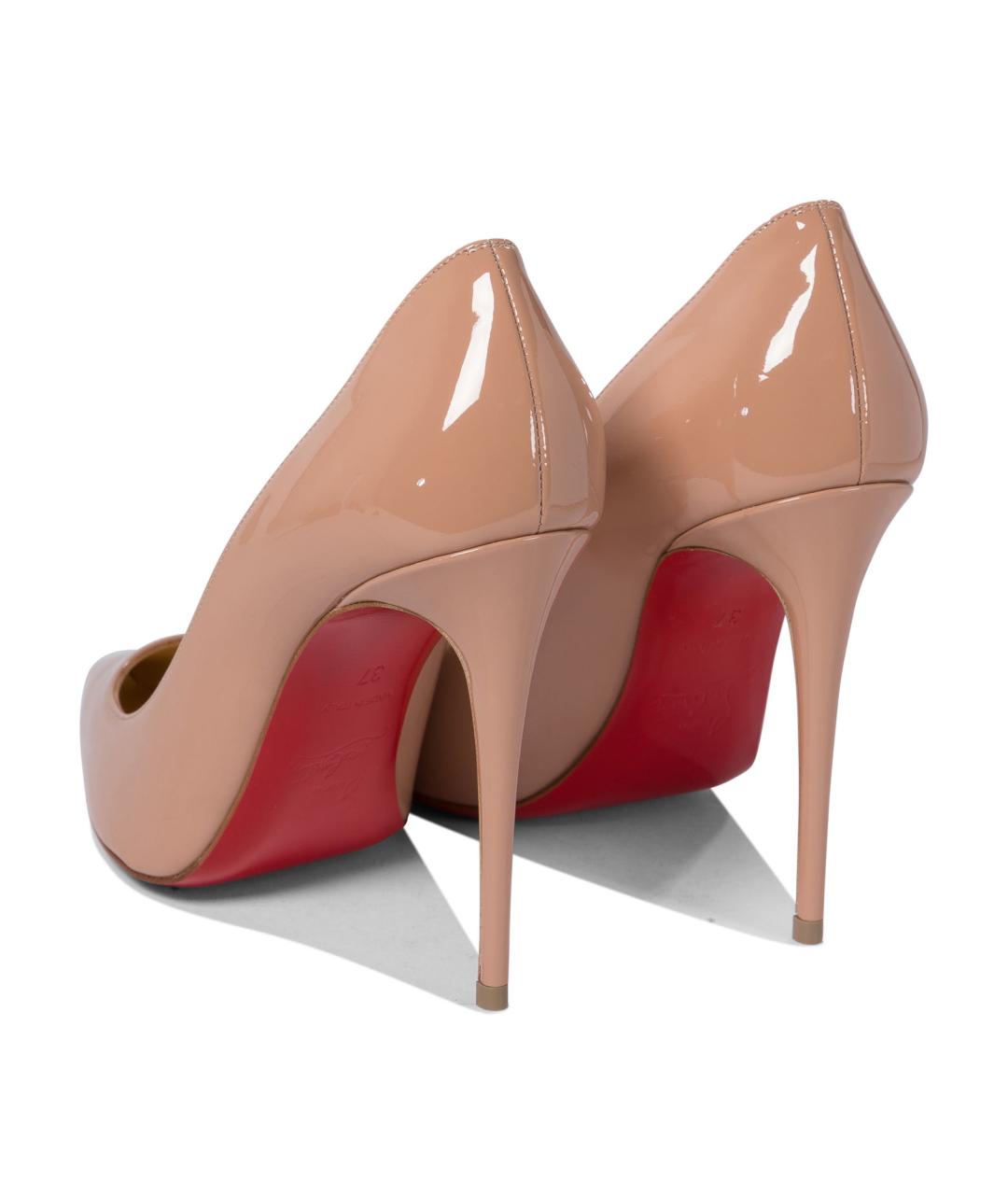 CHRISTIAN LOUBOUTIN Розовые кожаные туфли, фото 4