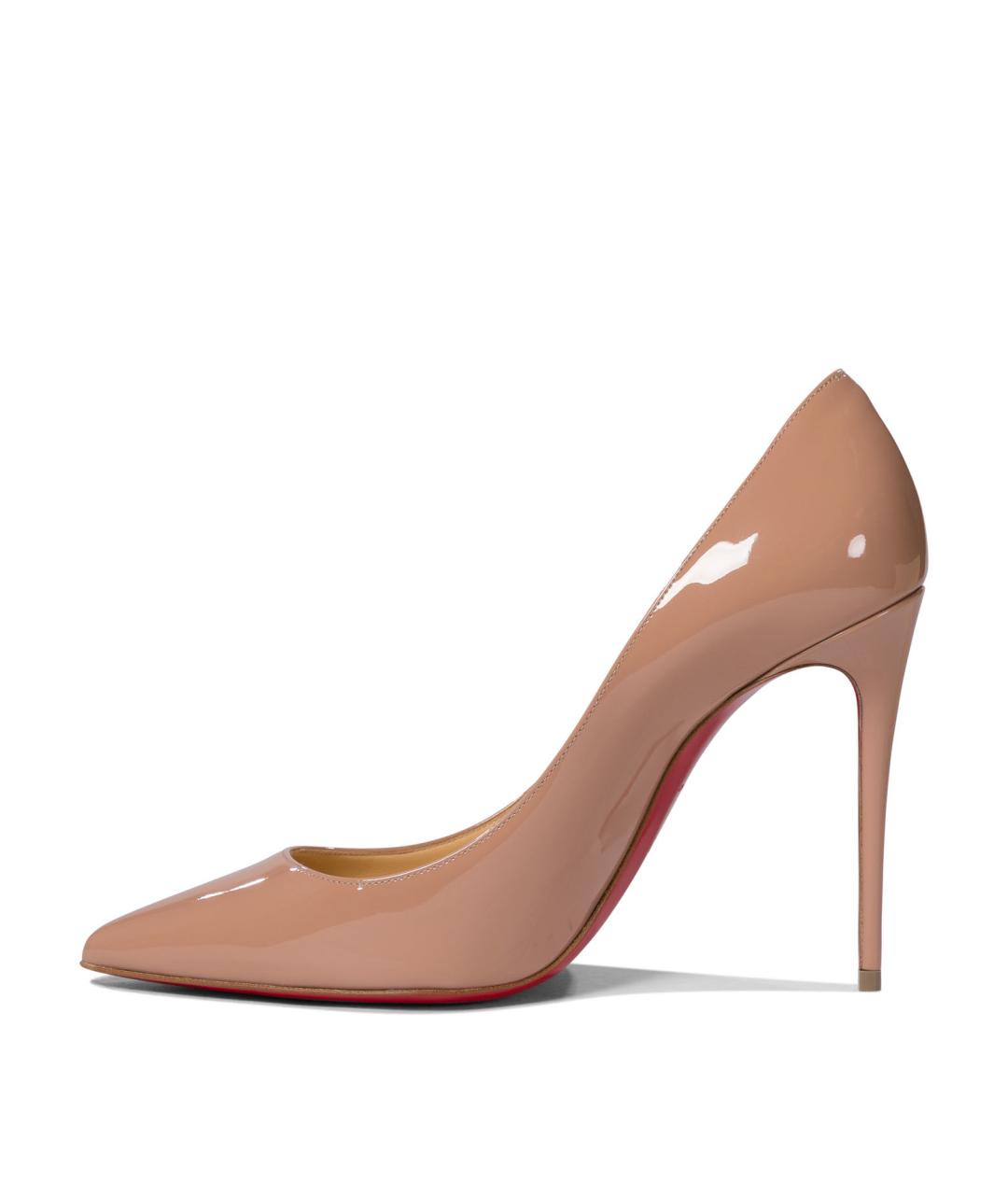 CHRISTIAN LOUBOUTIN Розовые кожаные туфли, фото 3