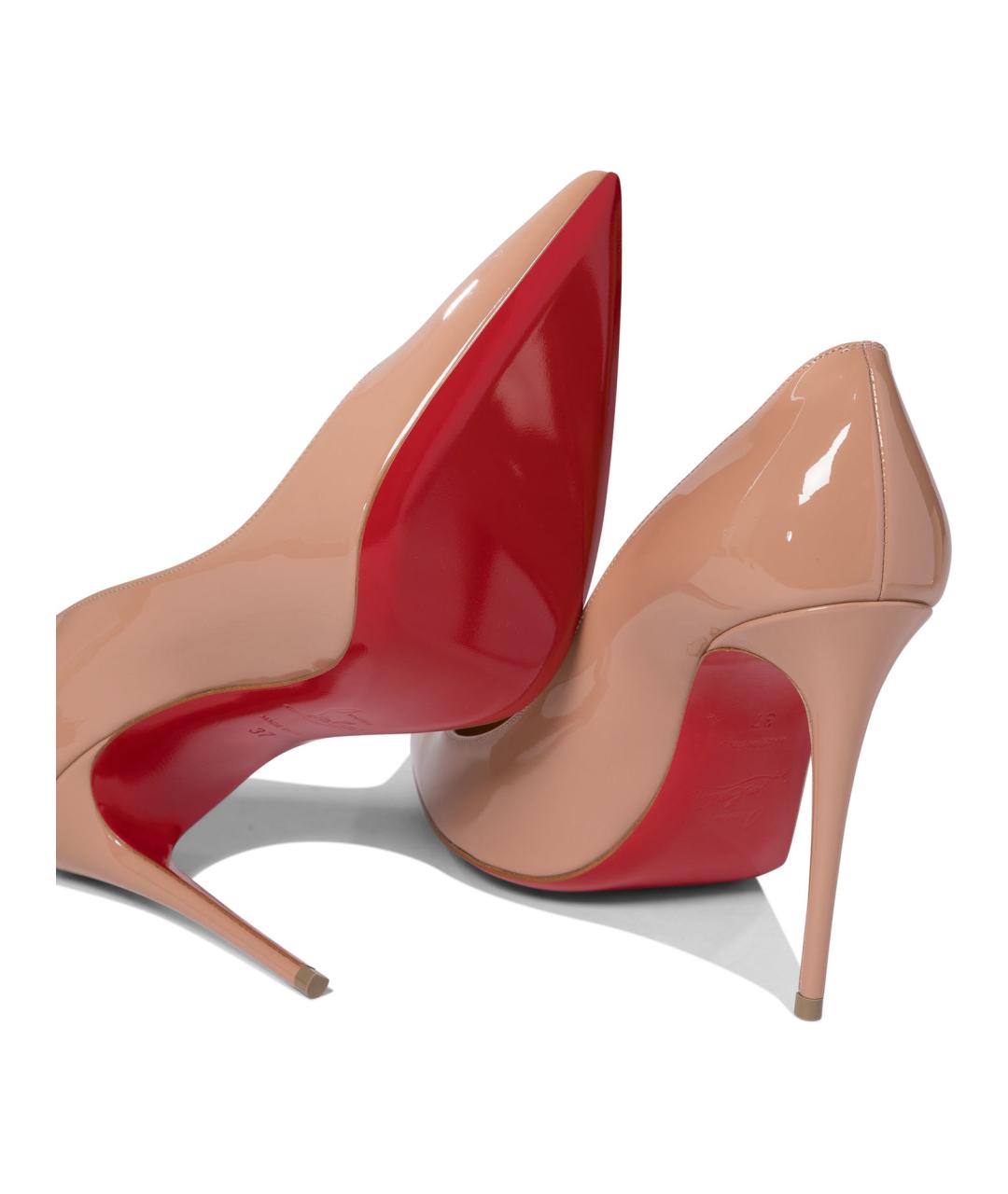 CHRISTIAN LOUBOUTIN Розовые кожаные туфли, фото 5