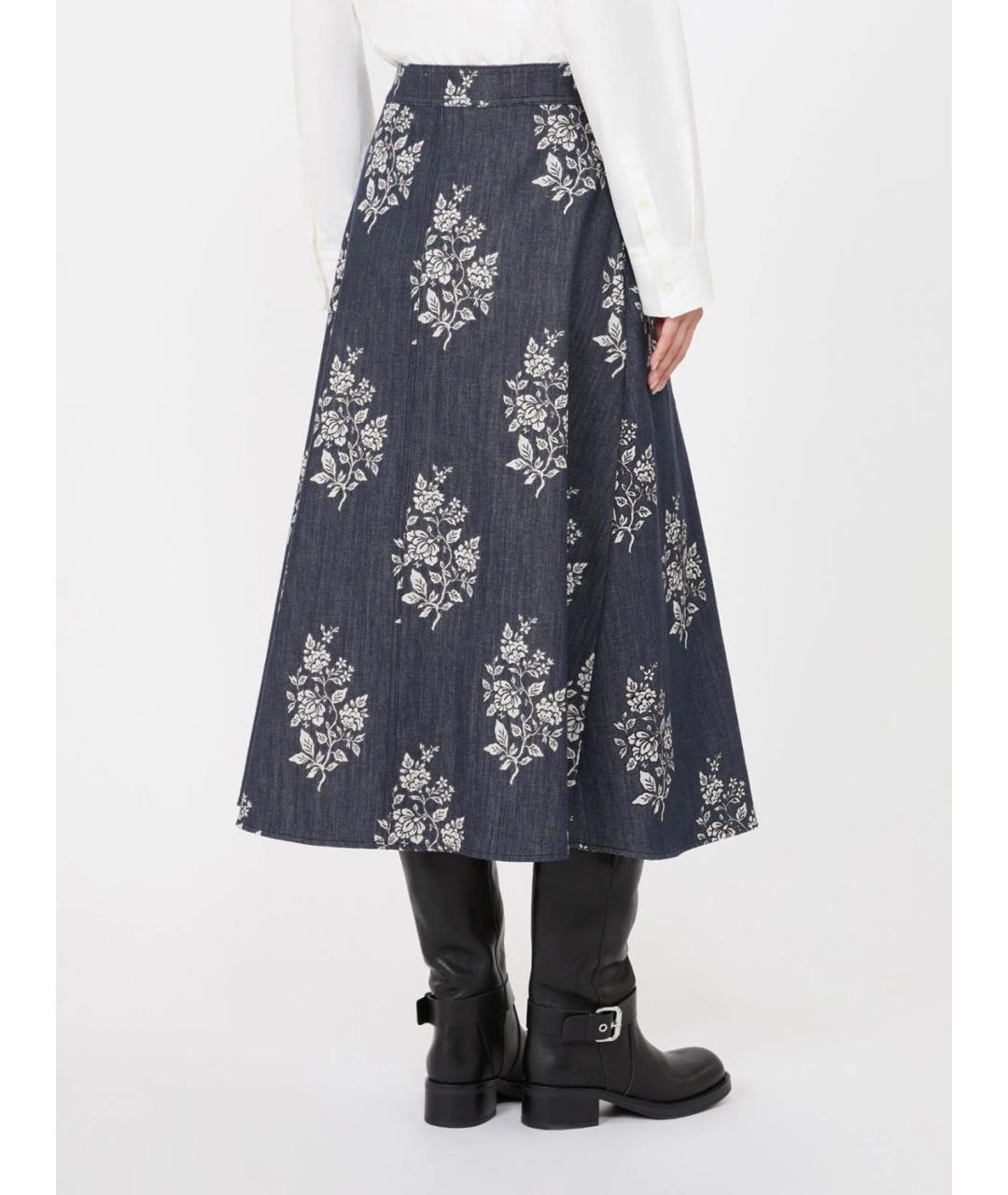 WEEKEND MAX MARA Мульти хлопковая юбка миди, фото 4