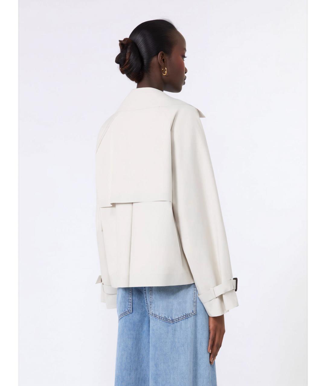 WEEKEND MAX MARA Бежевая полиэстеровая куртка, фото 4
