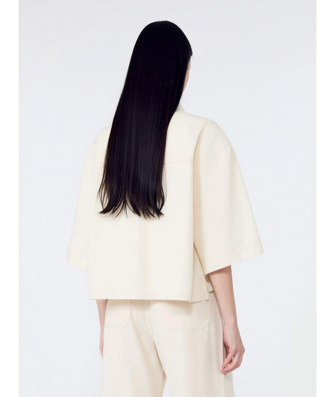 WEEKEND MAX MARA Бежевая хлопковая куртка, фото 4