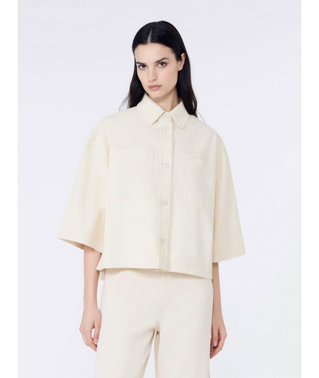 WEEKEND MAX MARA Бежевая хлопковая куртка, фото 3