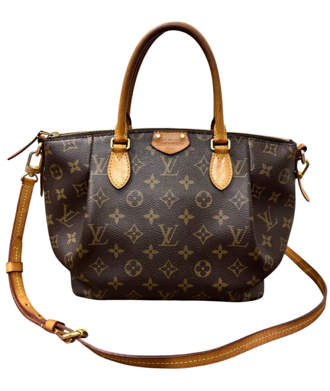 LOUIS VUITTON Коричневая сумка тоут из канвы, фото 9