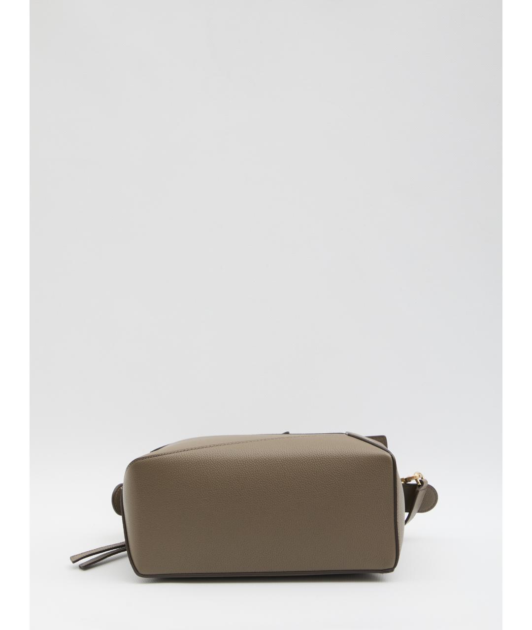 LOEWE Бежевая кожаная сумка через плечо, фото 3
